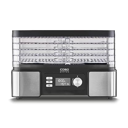 Caso DH 450 Dörrautomat, Testsieger Haus & Garten Test, für z.B. Obst, Gemüse, Kräutern etc., Temperatur individuell einstellbar von 30 ‐ 70 °C , Timer einstellbar von 0,5 ‐ 48 h – Bild 3