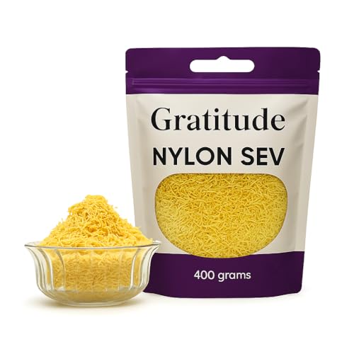 Gratitude Nylon Sev – Authentic Surat Farsan Crispy Besan Snack 400 Grams Gratitude Nylon Sev – Authentic Surat Farsan Crispy Besan Snack 400 Grams