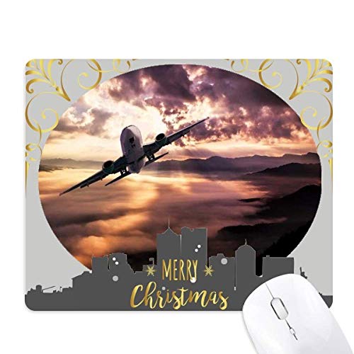Nuages la nuit de noël tapis de souris en caoutchouc dark red sky pour ambiance bureau