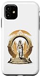 iPhone 11 Egyptian Deity Osiris stepping through a stargate portal Case