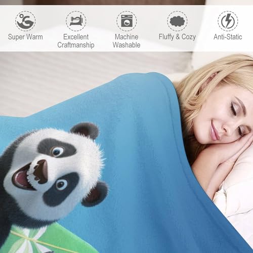 Couverture panda flannel lavable pour éliminer les nuits froides - 6