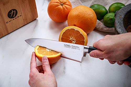Ginsu 07140Ds Gourmet Chikara Series Forged 420J Japanese Stainless Steel 8-Inch Chef's Knife, Cok-Kb-Ds-001-14, Black #TOP1