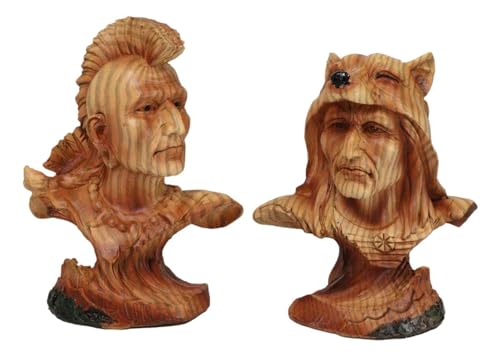 Set de 4 Figuras Jefe Tribal Sioux de 4" miniatura 6