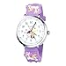 Maukoo Montre Enfant, Montre à Quartz Analogique de Dessin Animé 3D, Montre-Bracelet pour Garçons et Filles, Montre pour Enfant étanche 30M Bracelet en Silicone (Licorne Violette)