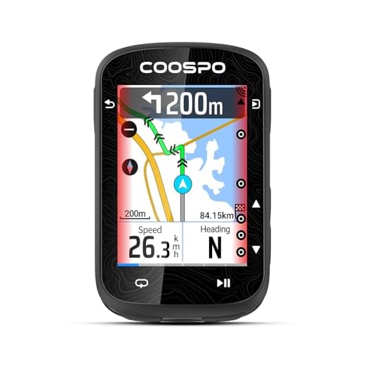 COOSPO Color Touchscreen GPS Bike Computer CS600, Wireless IPX7 Waterproof Cycling GPS Speedometer with Bluetooth/ANT+, Backlight Route Navigation, Support Bike Radar & 36H Battery Life
