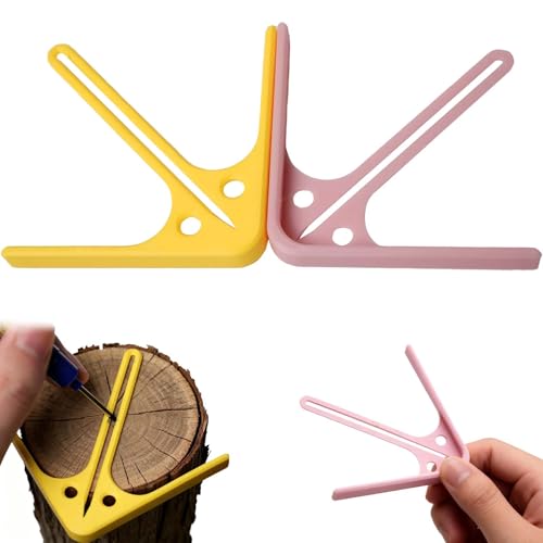 NWIUREN 3D Printed Center Positioning Ruler - Accurate Woodworking Gauge,