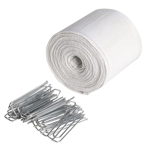 XUQEAYWD Cinta de cortinas para ganchos, ganchos plisados, cabecera de tela, accesorios para hacer cortinas para sala de estar, hogar, dormitorio, mejora