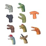 Juguete de mano aniaml: marionetas precisas con forma de : esta marioneta de dedo está hecha de material de goma. ha sido cuidadosamente moldeado y refinado para tener una forma precisa que pueda estimular mejor la imaginación de los niños.
