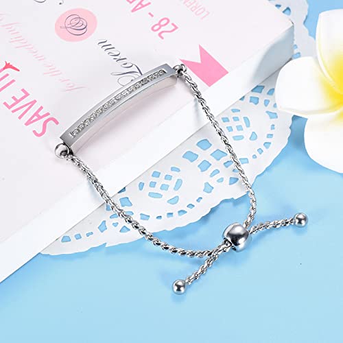 Bracelet de crémation acier inoxydable extensible pour cendres or - 4