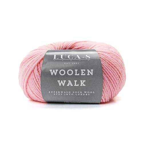 Superwash Wool Yarn for Knitting, 4 Ply Sock Yarn - 75% Pure Wool, 25% Polyamide, 50g Hand Knitting Yarn