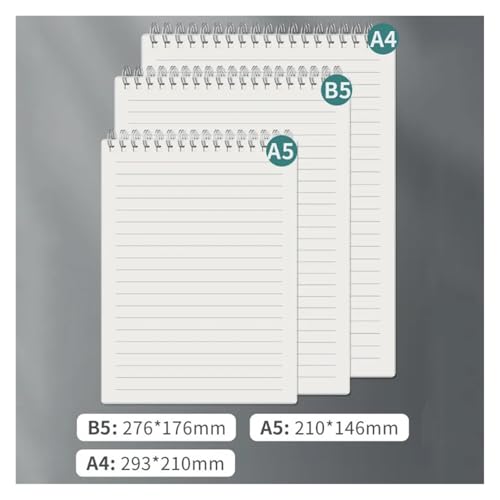 Cuaderno en espiral A4 con páginas blancas de alta resistencia 6
