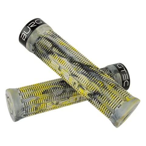 Burgtec Bartender Pro Greg Minnaar MTB Grips - Camouflage/Single Lock On Mountain Bike Biking Cycling Cycle Trail Enduro Riding Ride Comfort Handle Bar Handlebar Race Part Locking Tacky Rubber Pair Cover