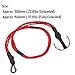 RC Car Traction Rope,1/10 1/8 RC Winch Rope Alloy Hooks Elastic RC Crawler Winch Strap for Roof Luggage 580mm (Red)