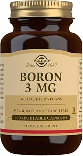 Solgar Boron 3 Mg Vegetable Capsules - Food Supplement, 100 Capsules (Pack of 1) - Vegan, Gluten Free