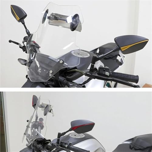 Espejos retrovisores laterales para Zontes Shengshi 310R 310X Zt250 ajustables color oro