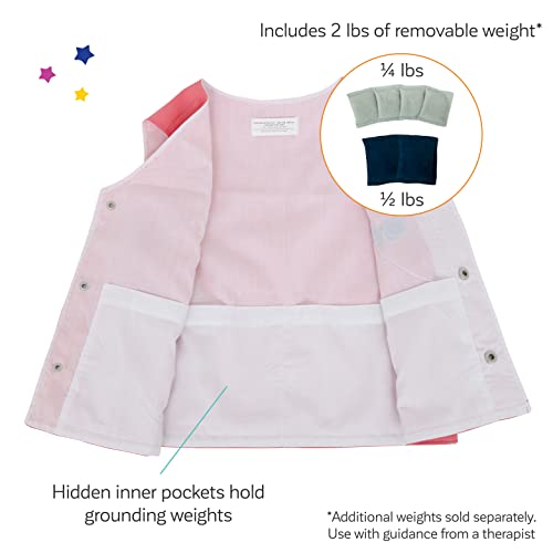 Fun And Function – Weighted Vest For Kids –Sensory Vest Provides Soothing Weight For Kids With Sensory Issues – Pink – Large #TOP3