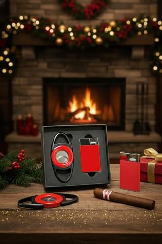Set de regalo Visol con cortador y encendedor rojo miniatura 2