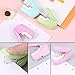 Stapler,Small Stapleless Stapler,Staplers for Desk,Compact Portable,8 Sheets Capacity,for School Office Home(Random Colour)