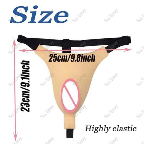 Pantalon en silicone transgenre blanc string gaff taille unique - 4