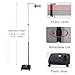 ZGGJZKV Vertical Jump Tester, Height Adjustable Vertical Jump Measurement Tool, Jump Height Trainer for Basketball and Volleyball Training (‎Jump Tester, 7.55 ft-11.35 ft (2.3m-3.46m))