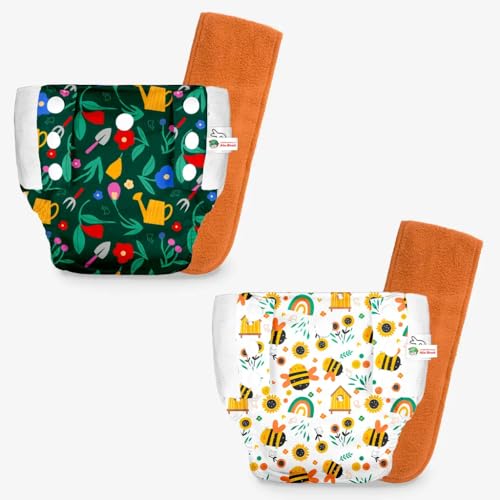 Image of SuperBottoms UNO Pull-up Pant Style Diaper | Cloth Diaper for Babies | Reusable, No Tapes, Easy to Wear, Designed for Active Little Ones | 3M - 3Y | Pack of 2