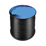 Lenza da pesca intrecciata a 8 fili, treccia di filo multifilamento 500M, trama 6-300LB(Black,500M-150LB-No. 16)
