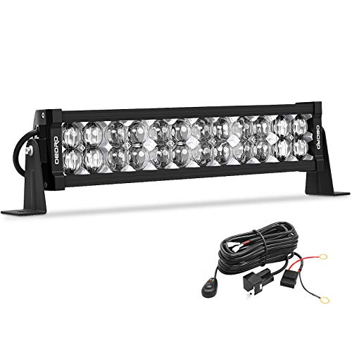 OEDRO LED Light Bar 16 Inch 175W 19250LM Upgraded Spot Flood Combo Led Work Light with 9.85ft Wiring Harness, IP68 Off Road Driving Lamp Fit for Pickup Boat Jeep SUV 4WD 4X4 ATV UTV Truck Tractor