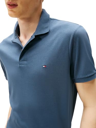 Image of Tommy Hilfiger Mens Short Sleeve Casual Polo Shirts in Regular Fit with Liquid Cotton