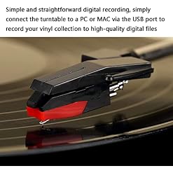 Tourne-disque vinyle, tourne-disque Bluetooth à 3 vitesses, tourne-disque Bluetooth avec haut-parleur intégré, avec haut… - Les Beatles, Paul McCartney, John Lennon, RIngo Starr, George Harrison Tourne-disque vinyle, tourne-disque Bluetooth à 3 vitesses, tourne-disque Bluetooth avec haut-parleur intégré, avec haut… – Image 3