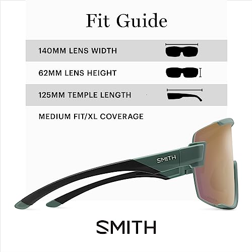 Image of SMITH Wildcat Sunglasses with ChromaPop Shield Lens - Performance Sports Sunglasses for Biking & More - For Men & Women
