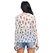 Cartoon Seahorse Fish Seaweed See Through Tops for Women Mesh Sheer Tops Long Sleeve Women Blouse Handle Zipper Swimming Pool Beach Camping Size XXL