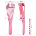 3 Piezas Cepillo Desenredante para Cabello, ZoneYan Cepillo para Cabello Rizado, Desenredante...