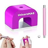 UnicornMAG U-Shaped Horseshoe Nail Art Magnet with 30 lb Magnetic Pull - Heavy Duty Alnico Magnet for Cat Eye, Velvet, Aura, 3D Magnetic Nail Polish Effects