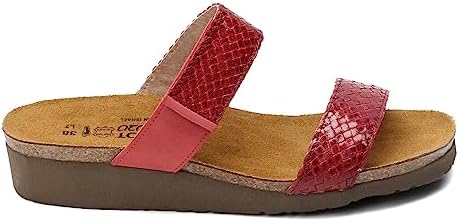 NAOT Footwear Women's Blake Wedge Sandal Red Braid/Brick Red Nubuck 11 M US | Image 1