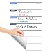 Dry Erase Calendar Board, Small 12x18 Inch Whiteboard Organizer for Wall with Stain Proof White Board Surface, Restickable Adhesive Backing and Flexible PE Foam Cushion Layer for Smooth Writing