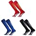 dtsc 3 Paires Chaussette de Football, Unisexe Chaussette de Football, Chaussettes de Football Respirantes à Tube Long, Adapté aux Activités de Plein Air Telles Que la Course et le Football