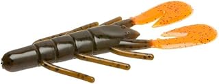 Zoom UltraVibe Speed Craw-Pack of 12 (Green Pumpkin/Orange, 3.5-Inch)