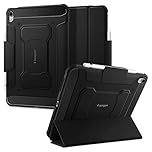 Spigen for iPad 11th Generation Case A16 (2025), iPad 10th Generation Case (2022), 10.9 inch Rugged Armor Pro, Protective Tri-Fold Cover with Pencil Holder - Black