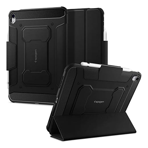 Spigen Rugged Armor Pro Hülle Kompatibel mit iPad 11. A16 Chip (2025) / 10 .Generation (2022) 11 Zoll und 10,9 Zoll Case - Schwarz