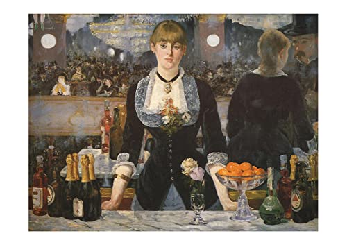 A Bar at the Folies Bergere Manet : comblez vos grands murs vides avec ce poster semi-brillant