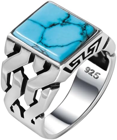 Solid 925 Sterling Silver Cuban Link Braided Ring For Men - Genuine Silver, Handmade, Classic & Urban Style