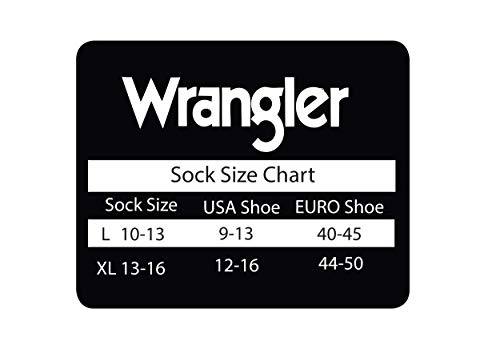 Wrangler Riggs Men's Steel Toe Boot Work Crew Cotton Cushion Socks 4 Pair Pack, Black, Large by Wrangler - Used condition - Image 3