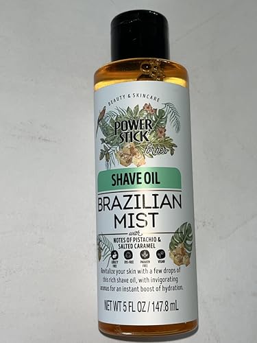 for Her Brazilian Mist Shave Oil, with Pistachio & Salted Caramel Notes, Vegan, Paraben-Free, 5 fl oz image 3
