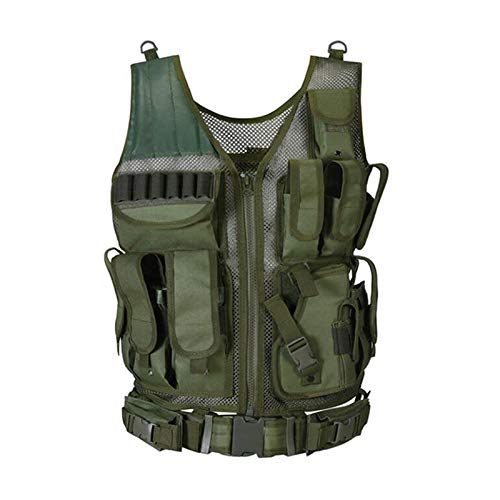 Preisvergleich Produktbild Blanketswarm Taktische Weste, Camouflage-Kampfweste, Outdoor-Cs Feldspiel, modulare Angriffsweste, Kampftraining, schützend, verstellbar für Erwachsene