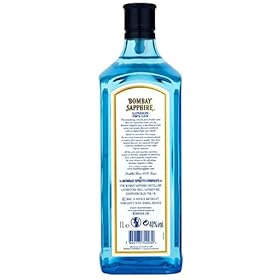 Bombay Sapphire Premium Distilled London Dry Gin, Vapour Infused With 10 Hand Selected Exotic Botanicals, 40% ABV, 100cl / 1l (Pack of 2)