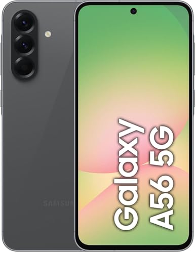 SAMSNG A56 5G, Android Smartphone, 128GB Storage, 8GB RAM, Awesome Lightgray, 6x OS Upgrades, Large Display, Long Battery Life (Graphite) Grey