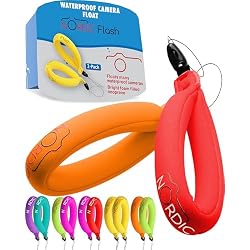 Nordic Flash Floating Wrist Strap (2-pack) for Phone & Action Camera - Compatible with GoPro Hero 13, Insta360 X4, DJI Action 5 Pro, OM System TG-7, Kodak PixPro WPZ2 & iPhone - Red & Orange