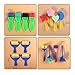 LiebeWH 30Pcs Kids Early Sponge Paint Brushes, Foam Paint Brush Set for DIY Learning Toys (30pcs)