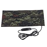 USB-Heizung, Heizblatt, USB-betrieben, Elektrische Stoffheizung, Wasserdicht, Warm, Kalt, Schutz, 3 Temperaturstufen, 1 Paar (10x20CM)