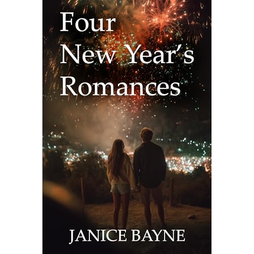 Four New Year&rsquo;s Romances Audiolibro Por Janice Bayne, HTJ Fiction Publications arte de portada